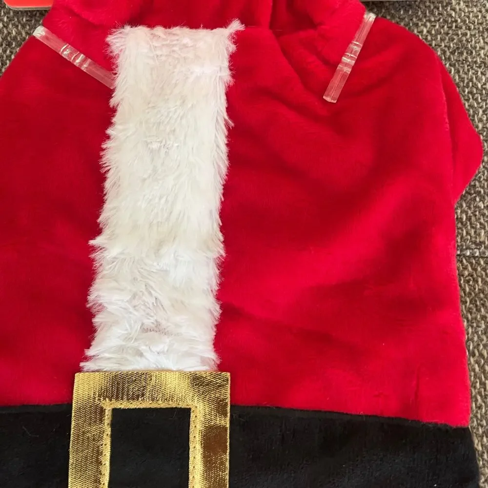 Pet Shoppe Santa outfit puppy dog XS small hooded fits 12-19 Lbs new Christmas